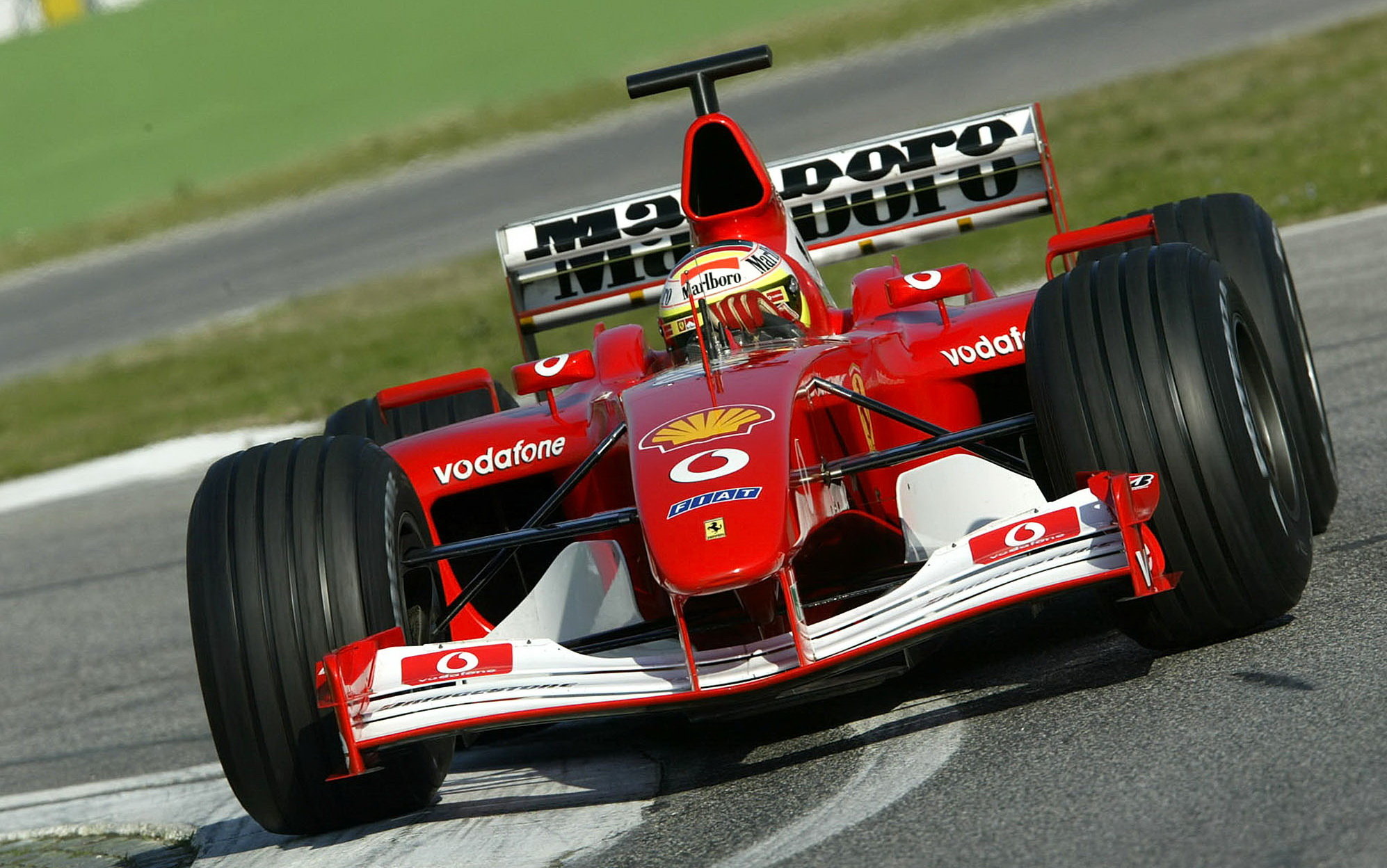 Ferrari při testech v Imole 2002