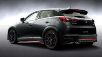 Zvenku je novinkou aerodynamický bodykit, Mazda CX-3 Racing.
