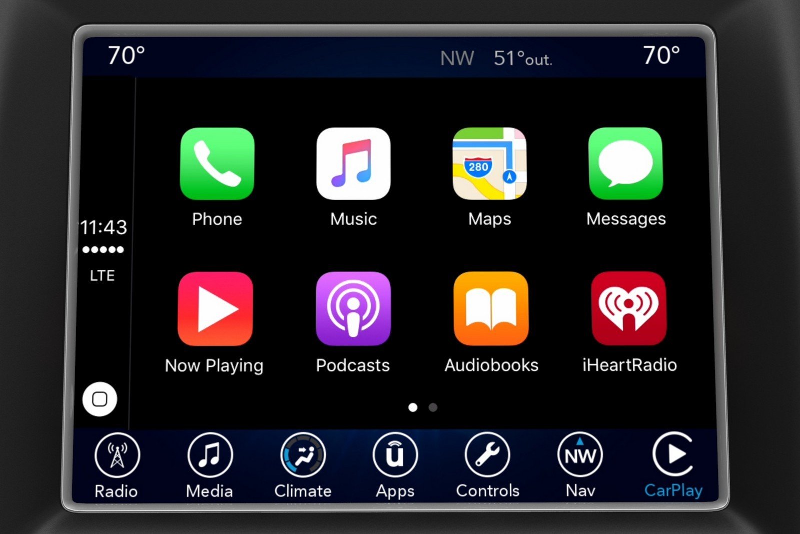 Multimediální systém Uconnect je nově vybaven rozhraním Android Auto a Apple CarPlay.