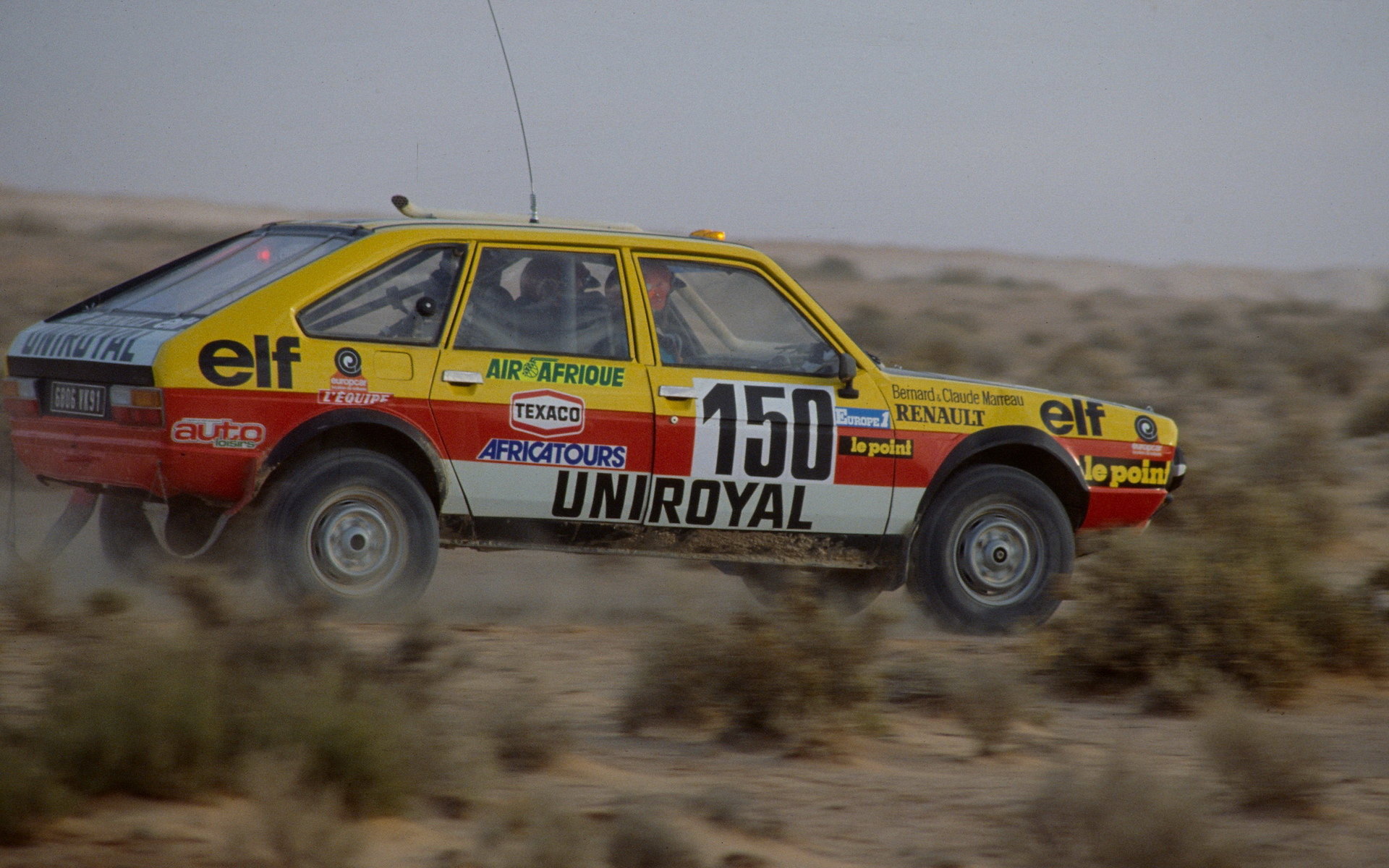 Bernard a Claude Marreauové s Renaultem 20 na Rallye Paříž - Dakar 1982