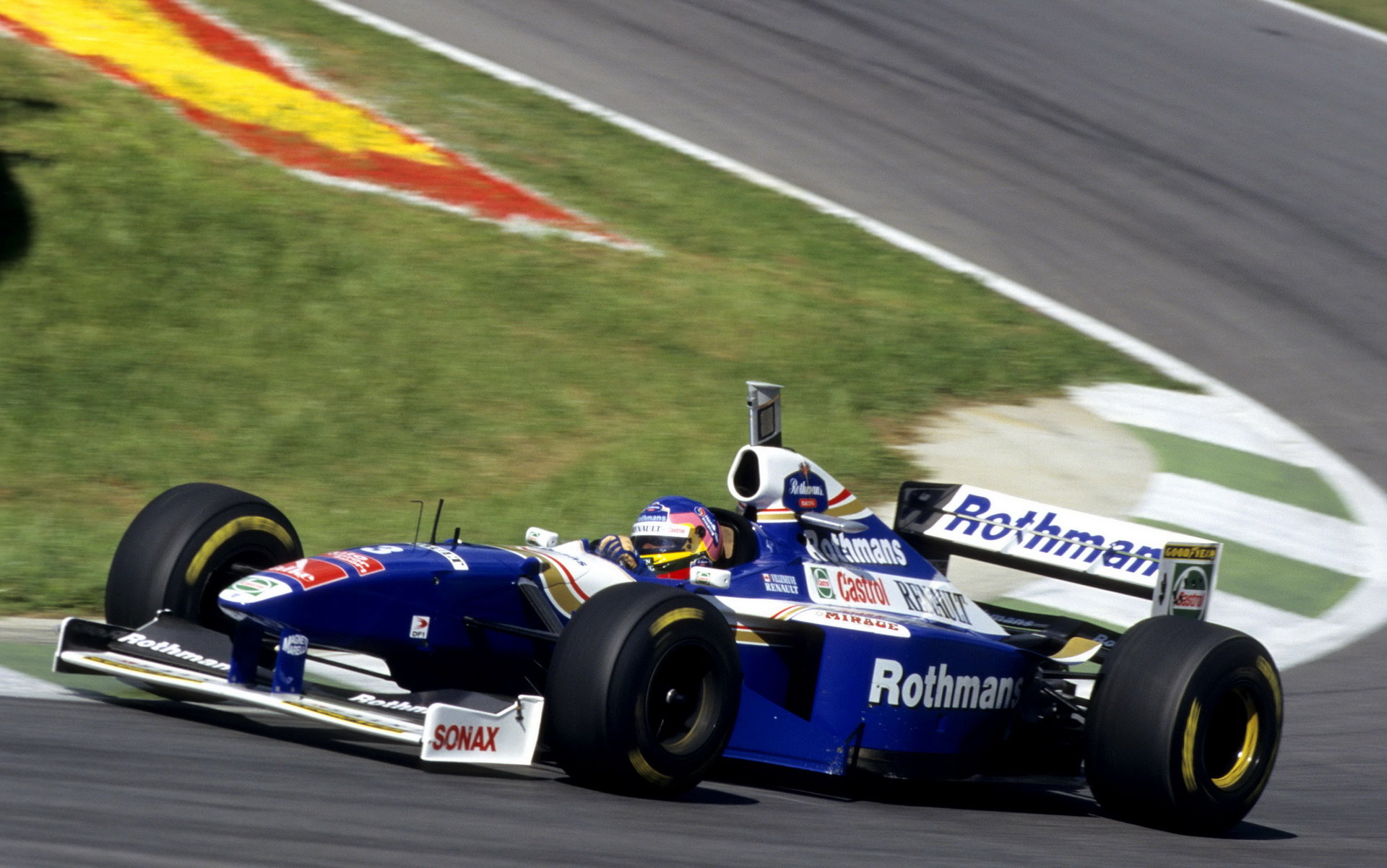 Jacques Villeneuve s Williamsem FW19 v Rakousku