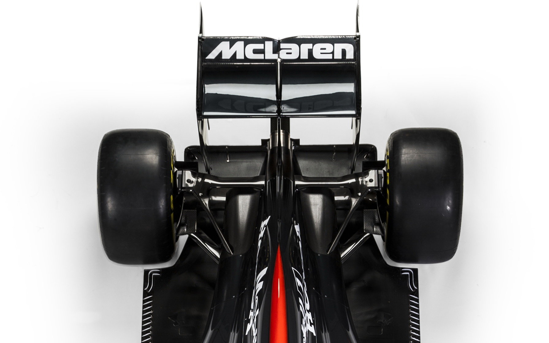 Zadní část vozu McLaren MP4-31 Honda