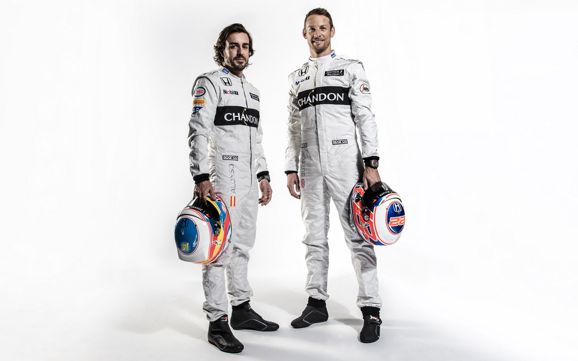 Fernando Alonso a Jenson Button