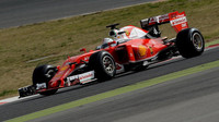 Sebastian Vettel při prvním testování v Barceloně