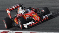 Sebastian Vettel 2. den testů v Barceloně s Ferrari SF16-H