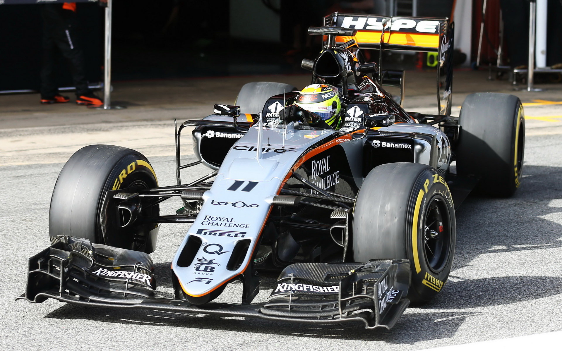 Sergio Pérez s novým vozem Force India VJM09 - Mercedes