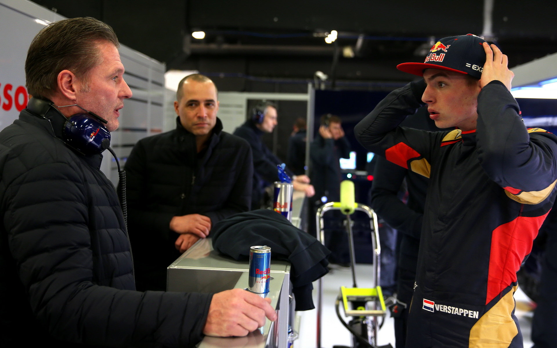 Max Verstappen se svým otcem Josem Verstappenem