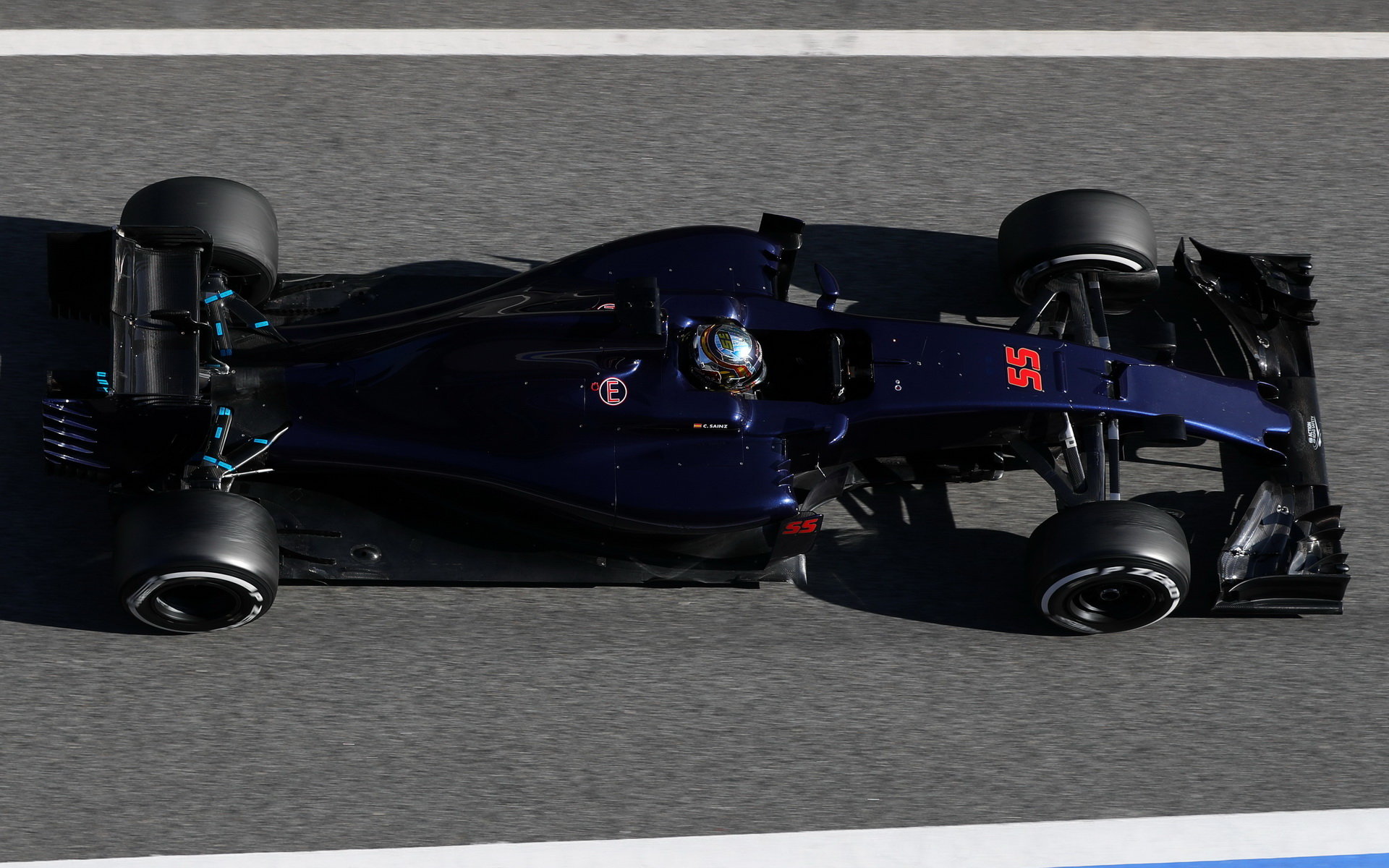Carlos Sainz třetí den testů v Barceloně s Toro Rosso STR11