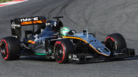 Nico Hülkenberg s vozem Force India VJM09 - Mercedes, třetí den testů v Barceloně