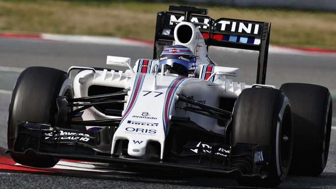 Valtteri Bottas s Williamsem FW38 - Mercedes