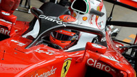 Kimi Räikkönen testuje ochranný díl