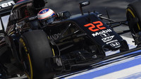 Jenson Button při posledních předsezónních testech v Barceloně