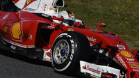 Sebastian Vettel při posledních předsezónních testech v Barceloně