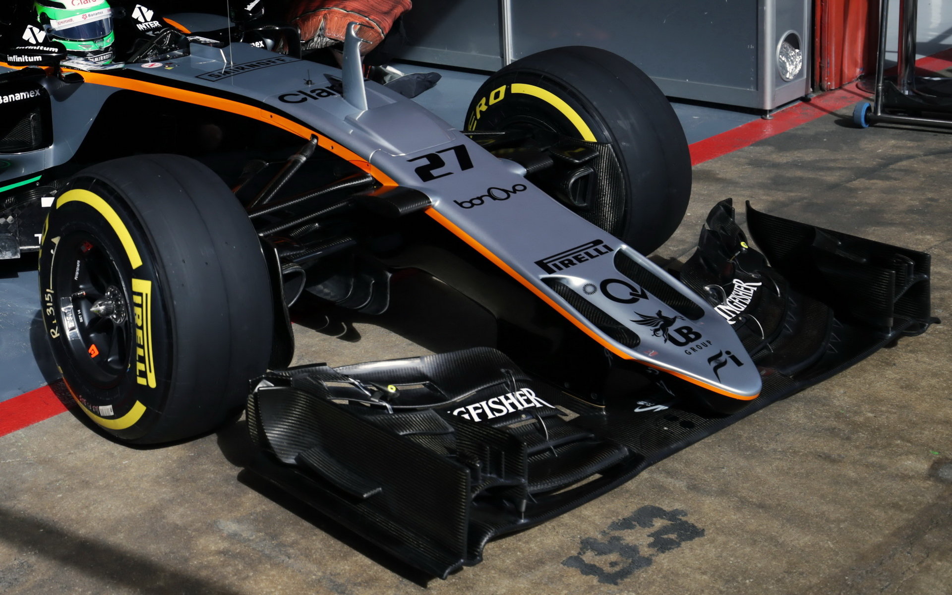 Přední křídlo vozu Force India VJM09 - Mercedes