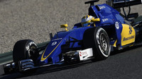 Marcus Ericsson při posledních předsezónních testech v Barceloně