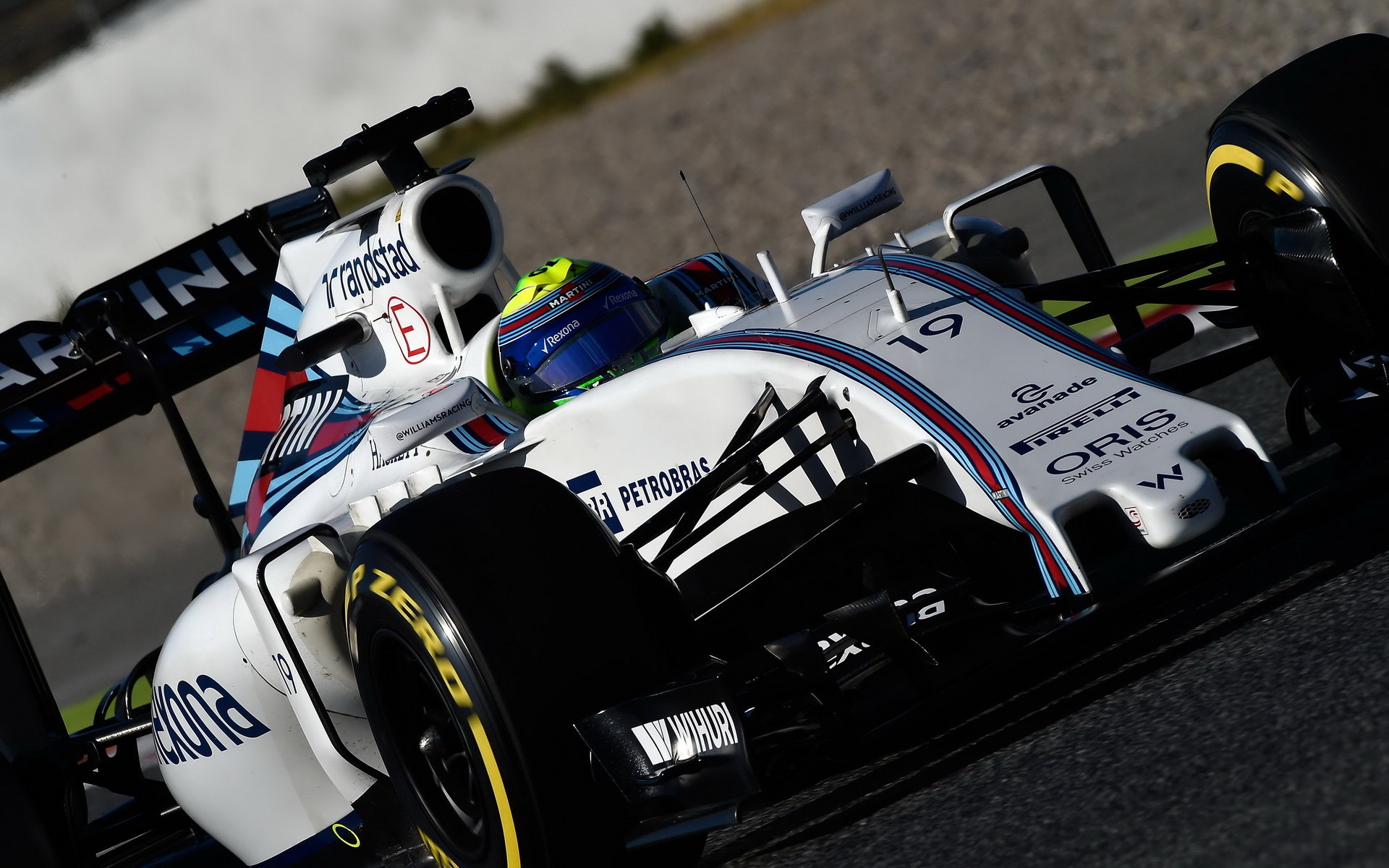 Felipe Massa při posledních předsezónních testech v Barceloně