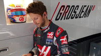 Grosjean při testech v Barceloně
