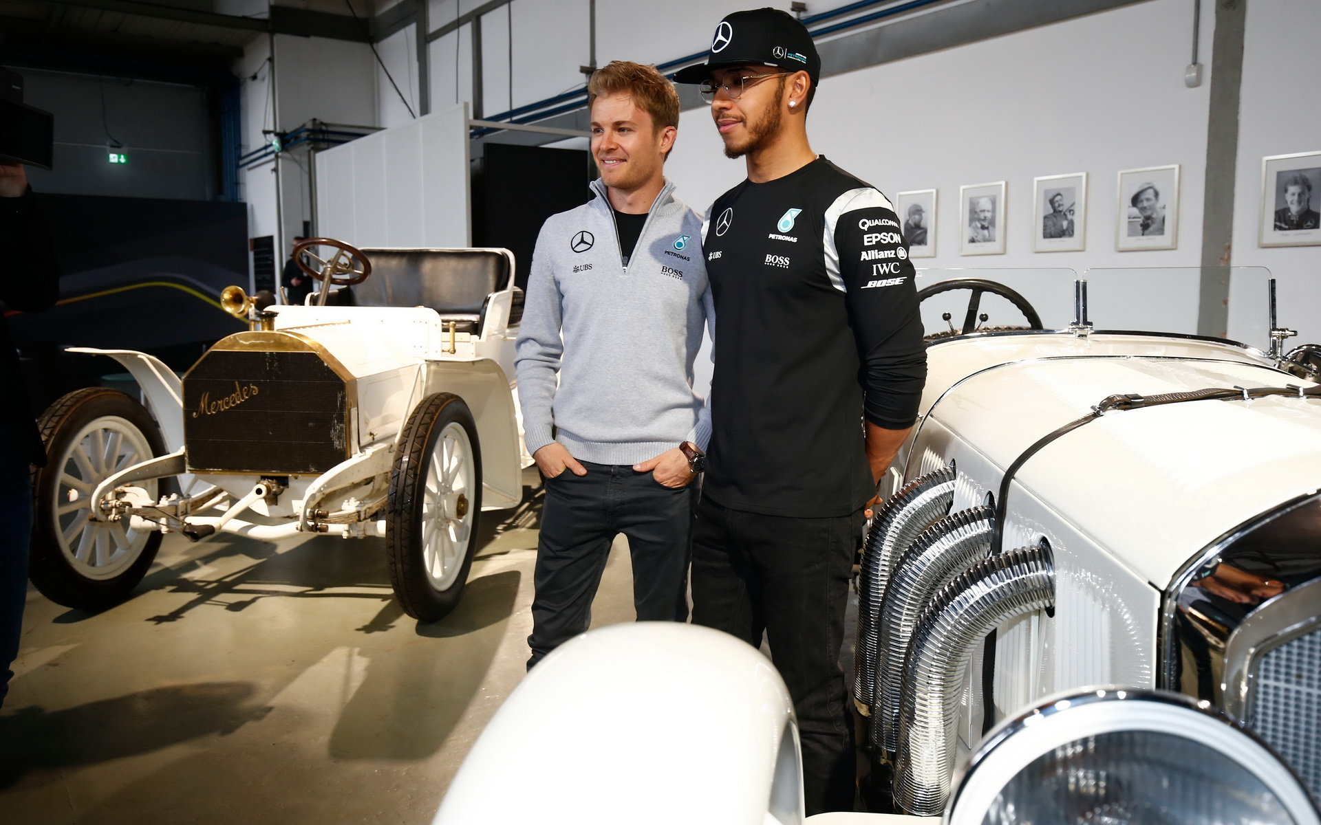 Nico Rosberg a Lewis Hamilton ve Fellbachu - Mercedes-Benz, Motorsport Kickoff 2016