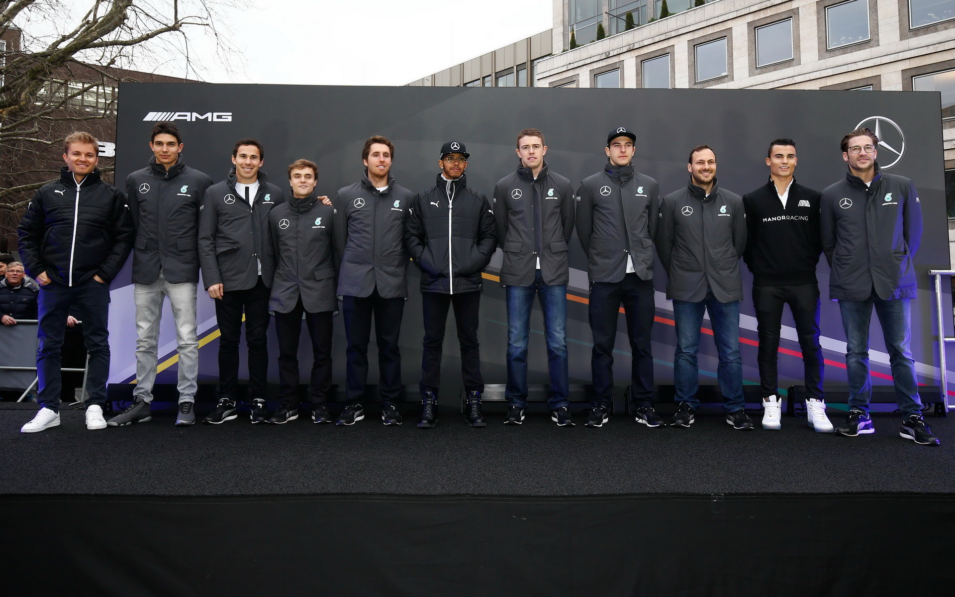 Prezentace Mercedes-Benz Motorsport, DTM, F1, Kickoff, Fans ve Stuttgartu