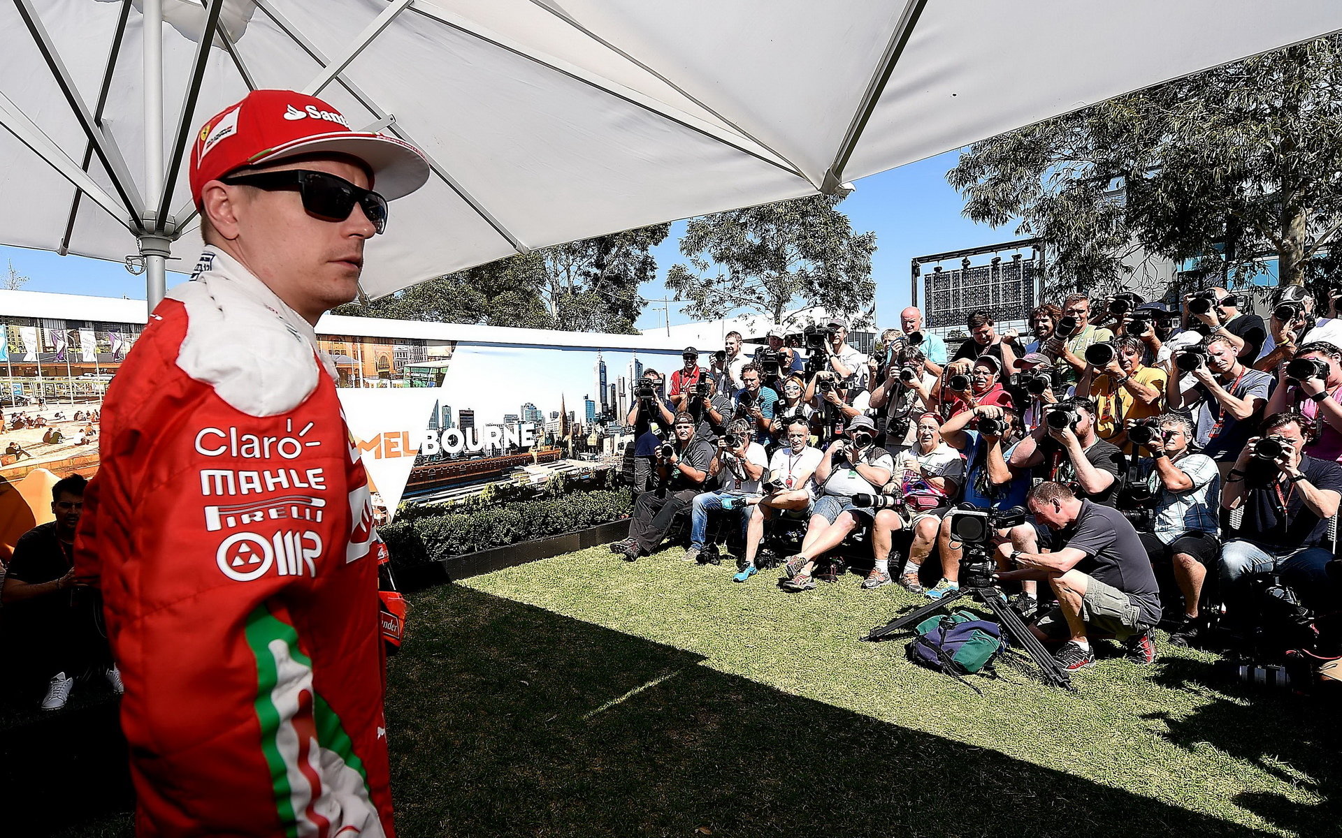 Focení pilotů týmu Ferrari, Kimi Räikkönen v Melbourne
