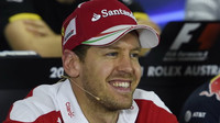 Sebastian Vettel při tiskové konferenci v Melbourne