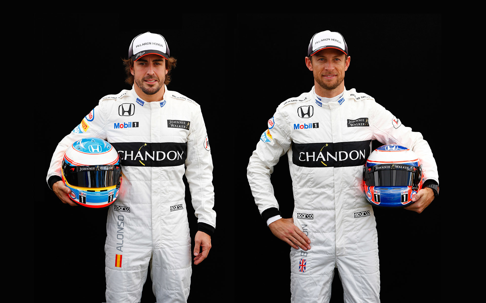 Týmoví kolegové McLarenu: Fernando Alonso a Jenson Button