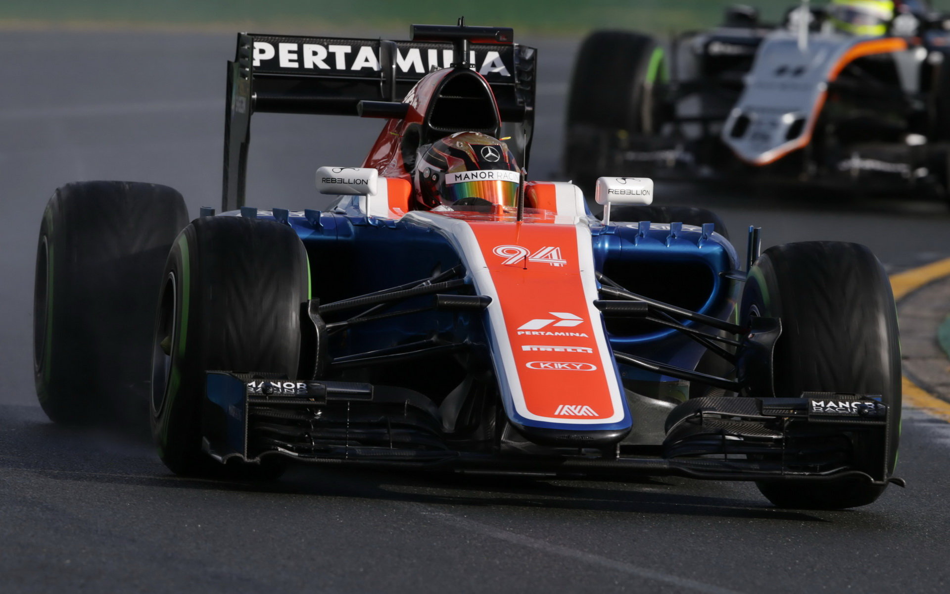 Pascal Wehrlein při kvalifikaci v Melbourne