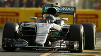 Nico Rosberg při závodě v Melbourne