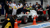 Esteban Gutiérrez při kvalifikaci v Melbourne