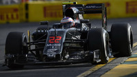 Jenson Button při závodě v Melbourne