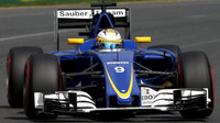 Marcus Ericsson při kvalifikaci v Melbourne