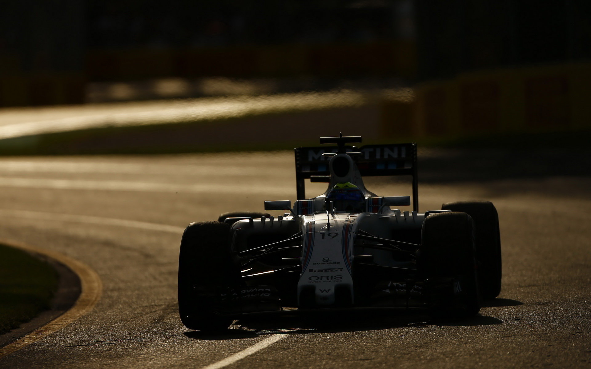 Felipe Massa při závodě v Melbourne