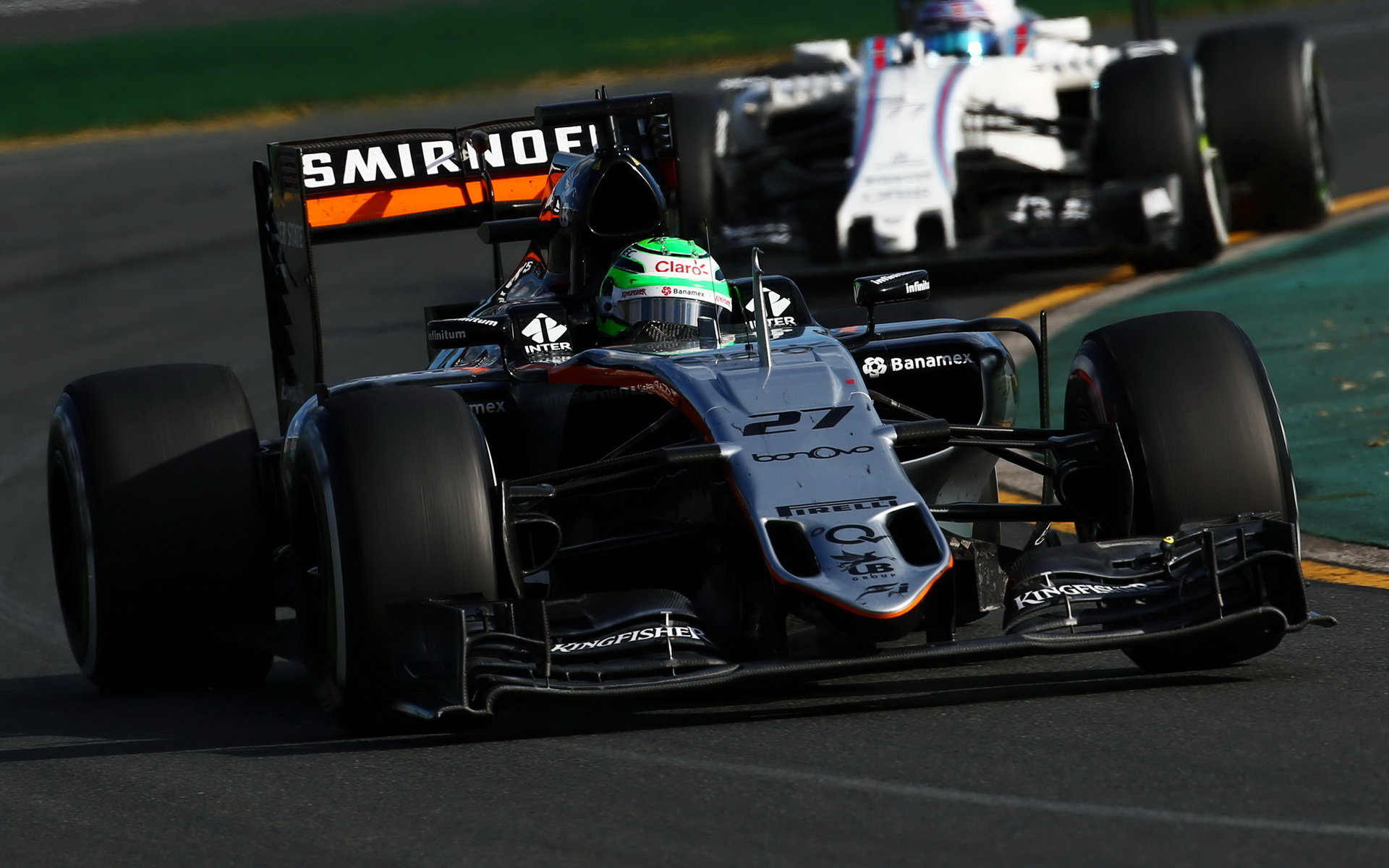 Nico Hülkenberg při závodě v Melbourne