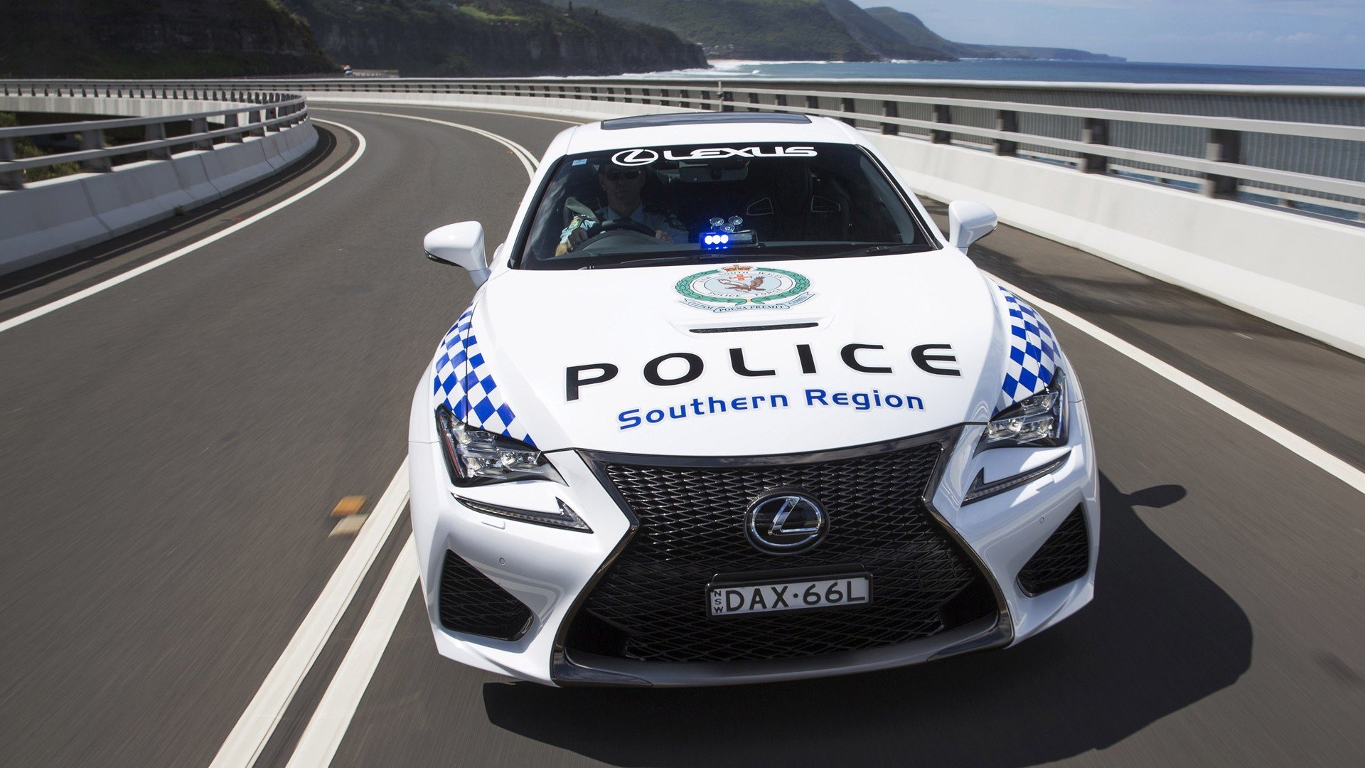 Nový Lexus RC-F australské policie
