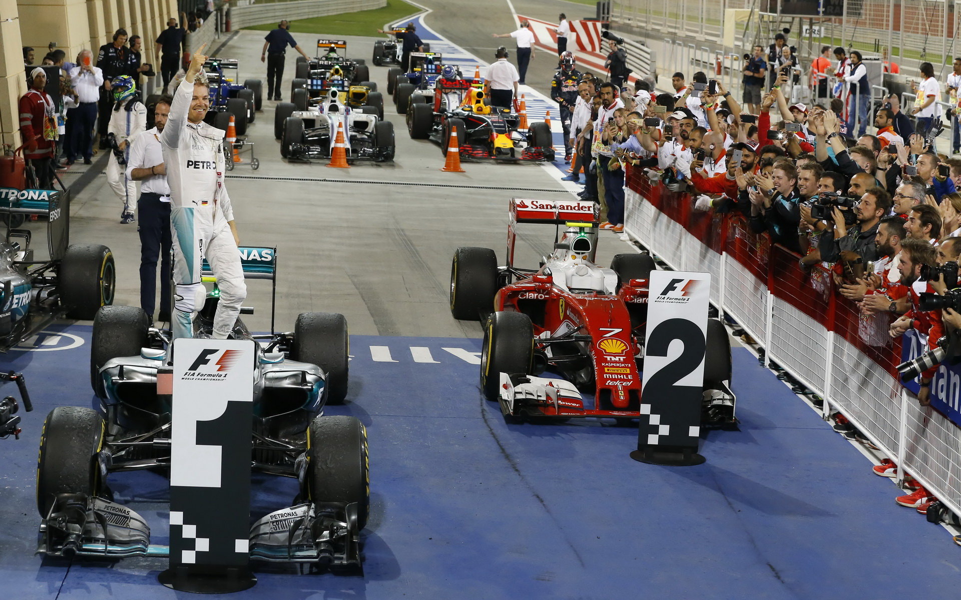 Nico Rosberg po závodě v Bahrajnu