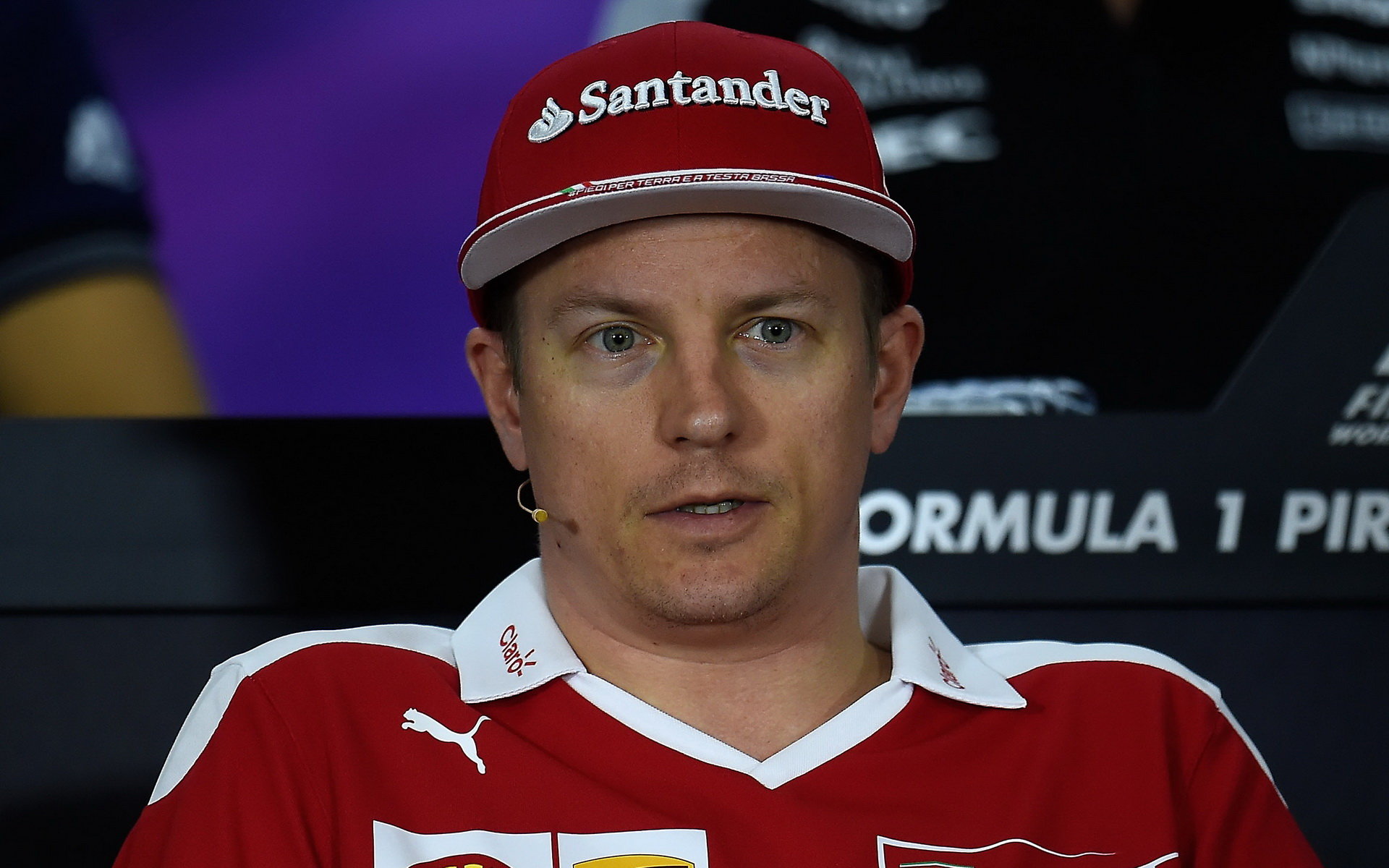 Kimi Räikkönen na tiskovce v Číně