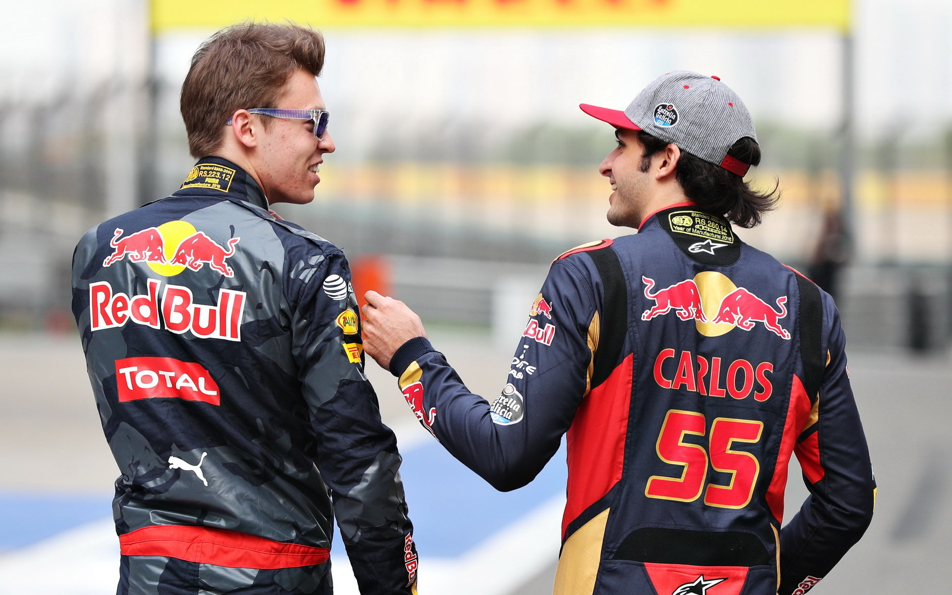 Daniil Kvjat a Carlos Sainz před závodním víkendem v Číně