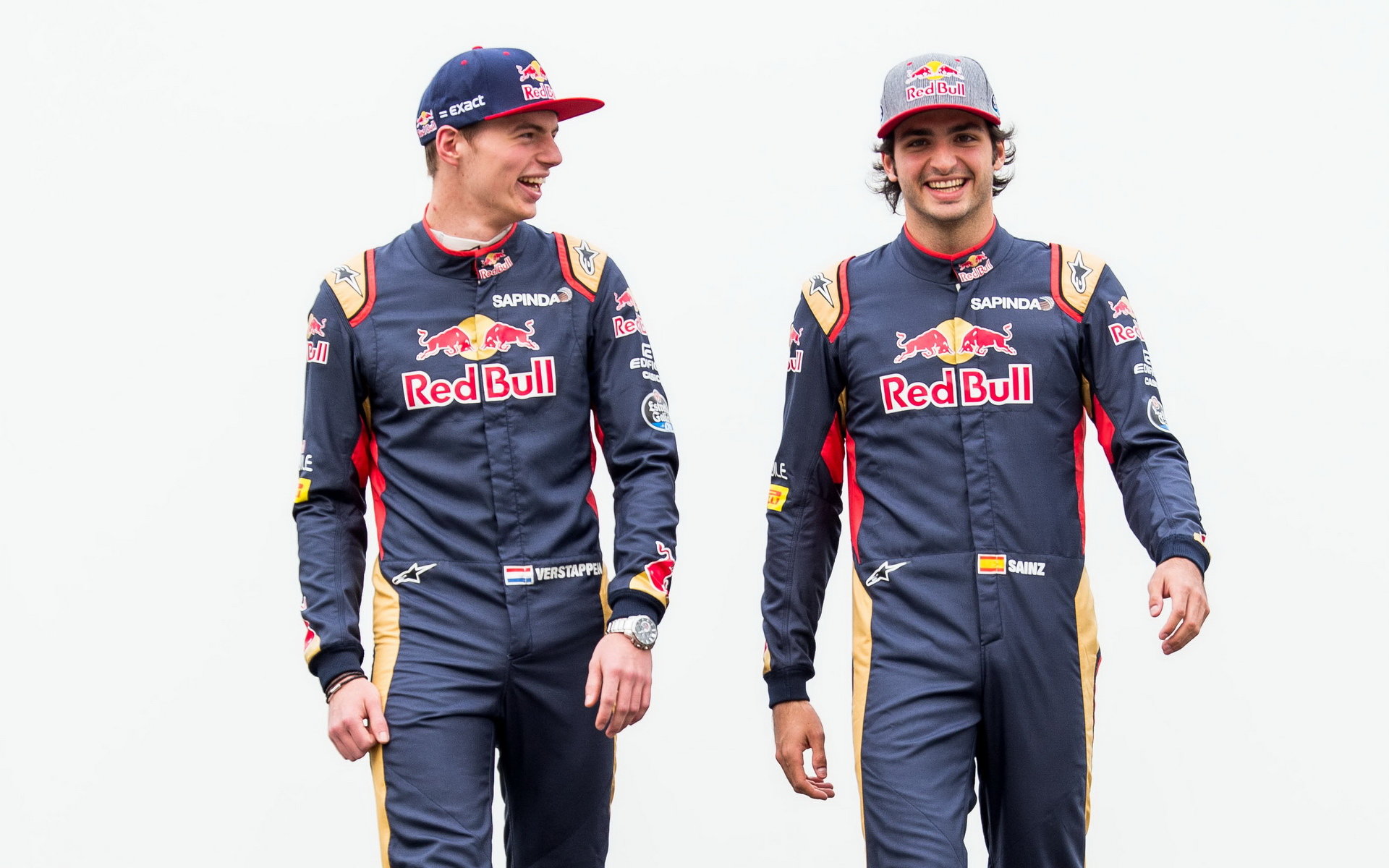 Max Verstappen a Carlos Sainz v Číně