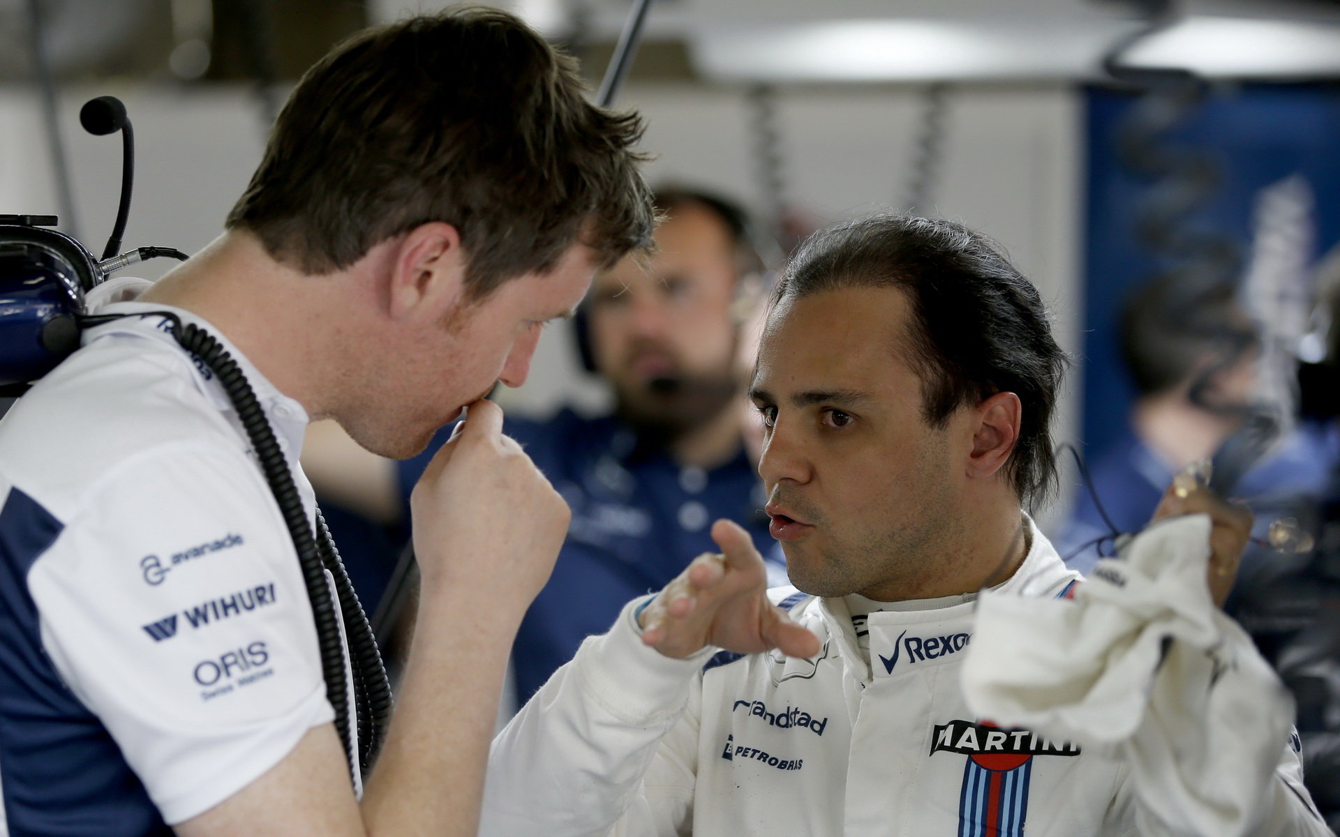 Felipe Massa a Rob Smedley v Číně