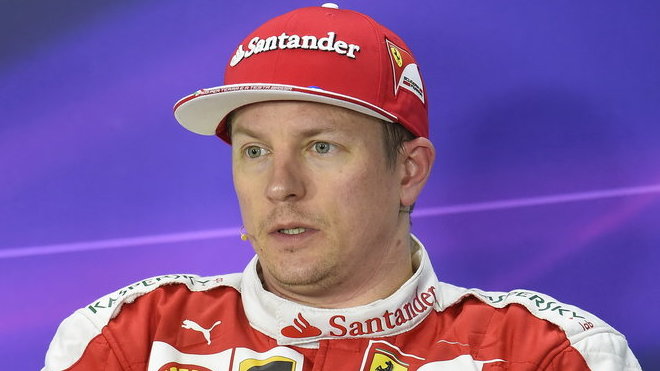 Kimi Räikkönen při tiskovce po kvalifikaci v Číně