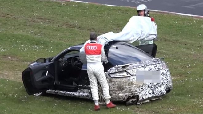 Audi TT RS havarovalo na Nurburgringu