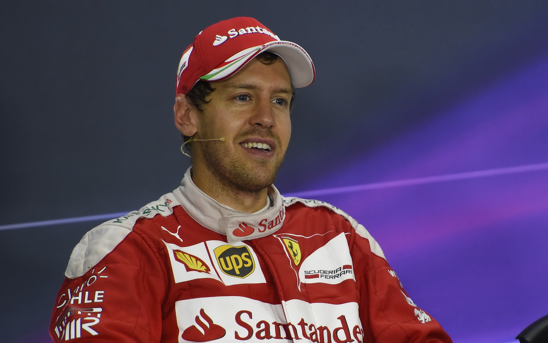 Sebastian Vettel při tiskovce po závodě v Číně