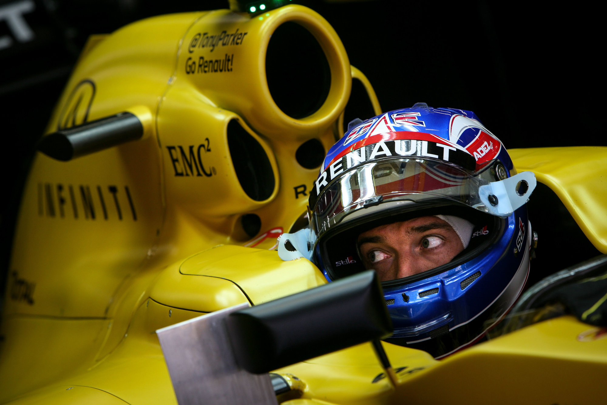 Jolyon Palmer v kvalifikaci v Číně