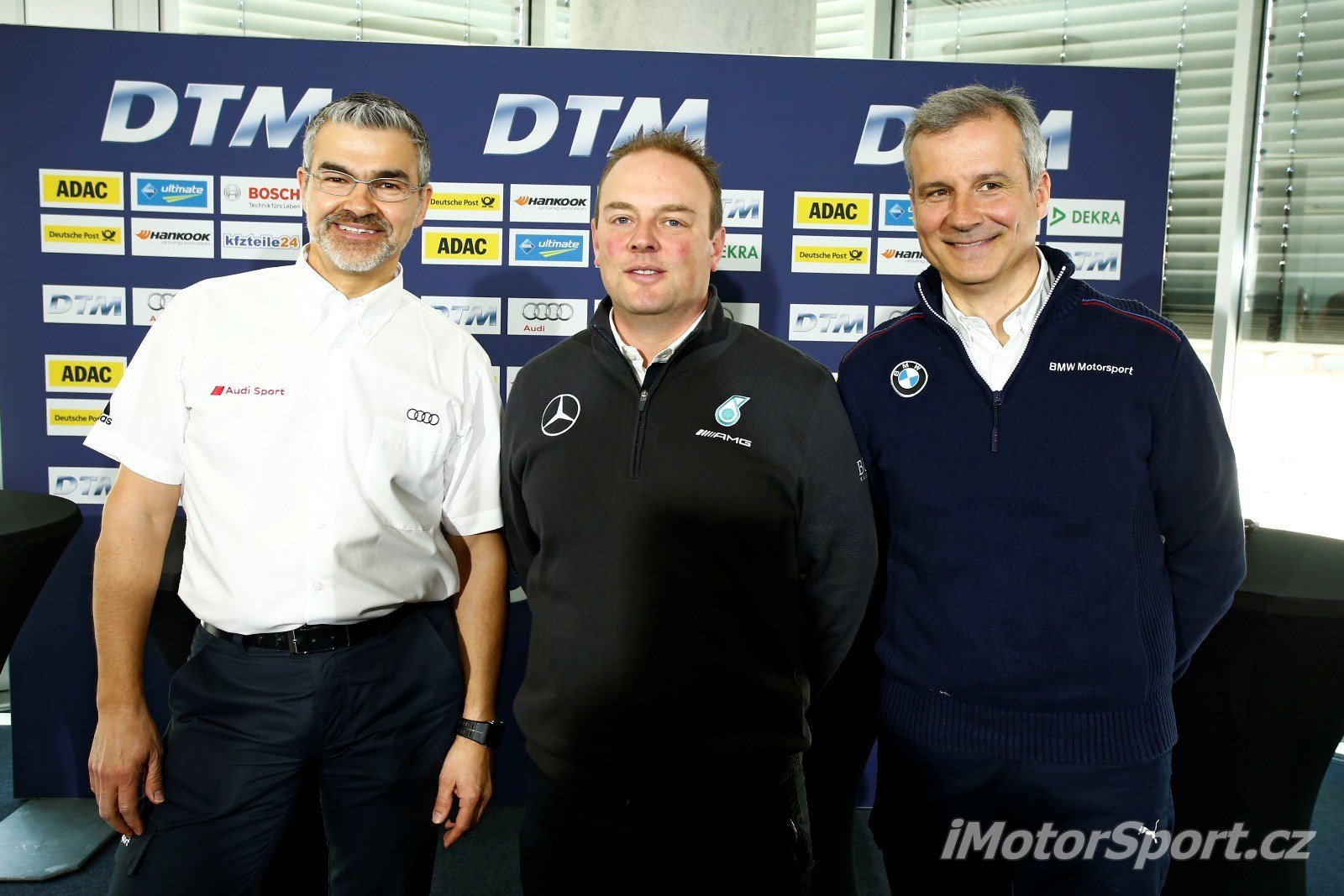 Šéfové všech tří zúčastněných značek pro DTM (zleva) - Dieter Gass; Ulrich Fritz; Jens Marquardt