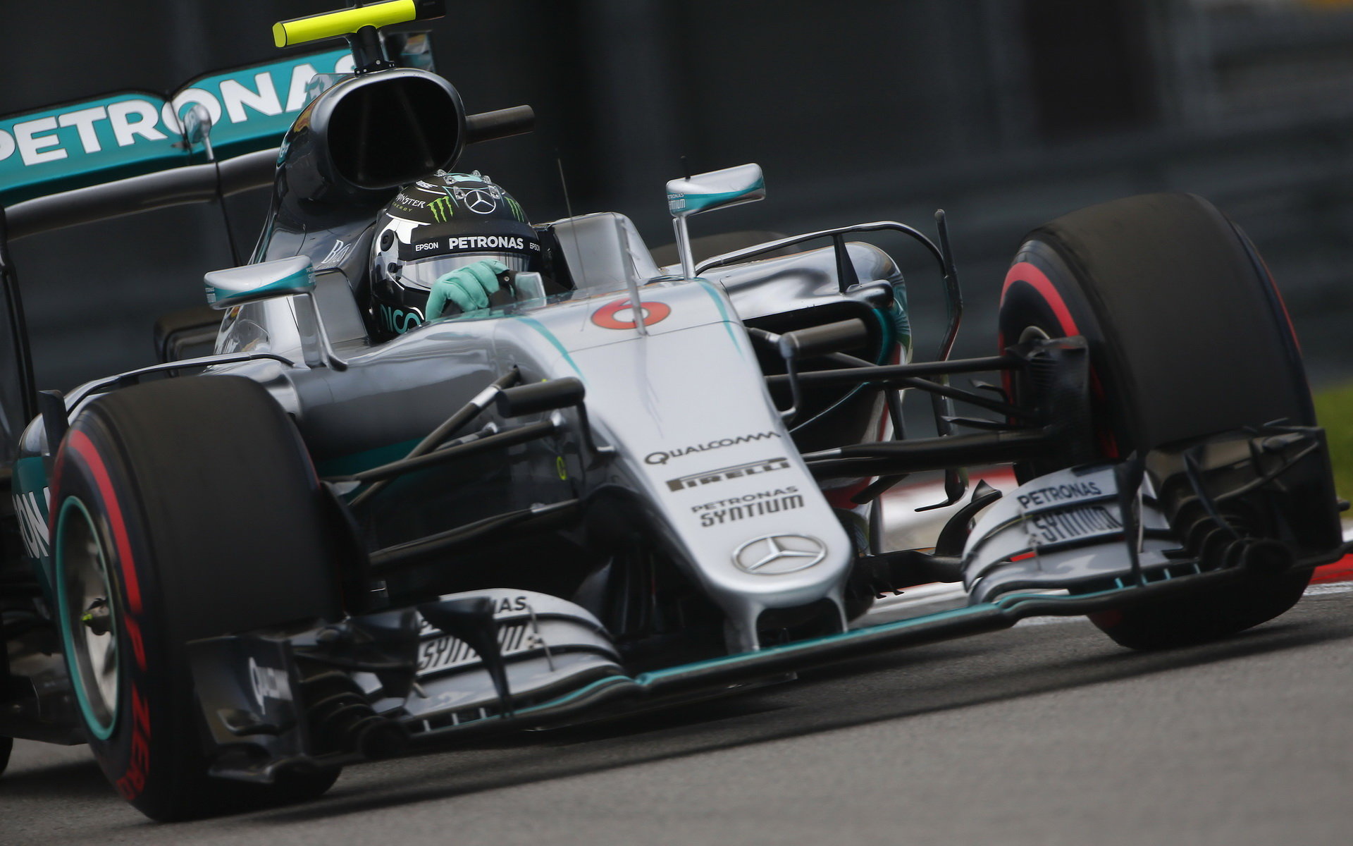 Nico Rosberg při kvalifikaci v Soči