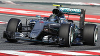Nico Rosberg při tréninku v Barceloně