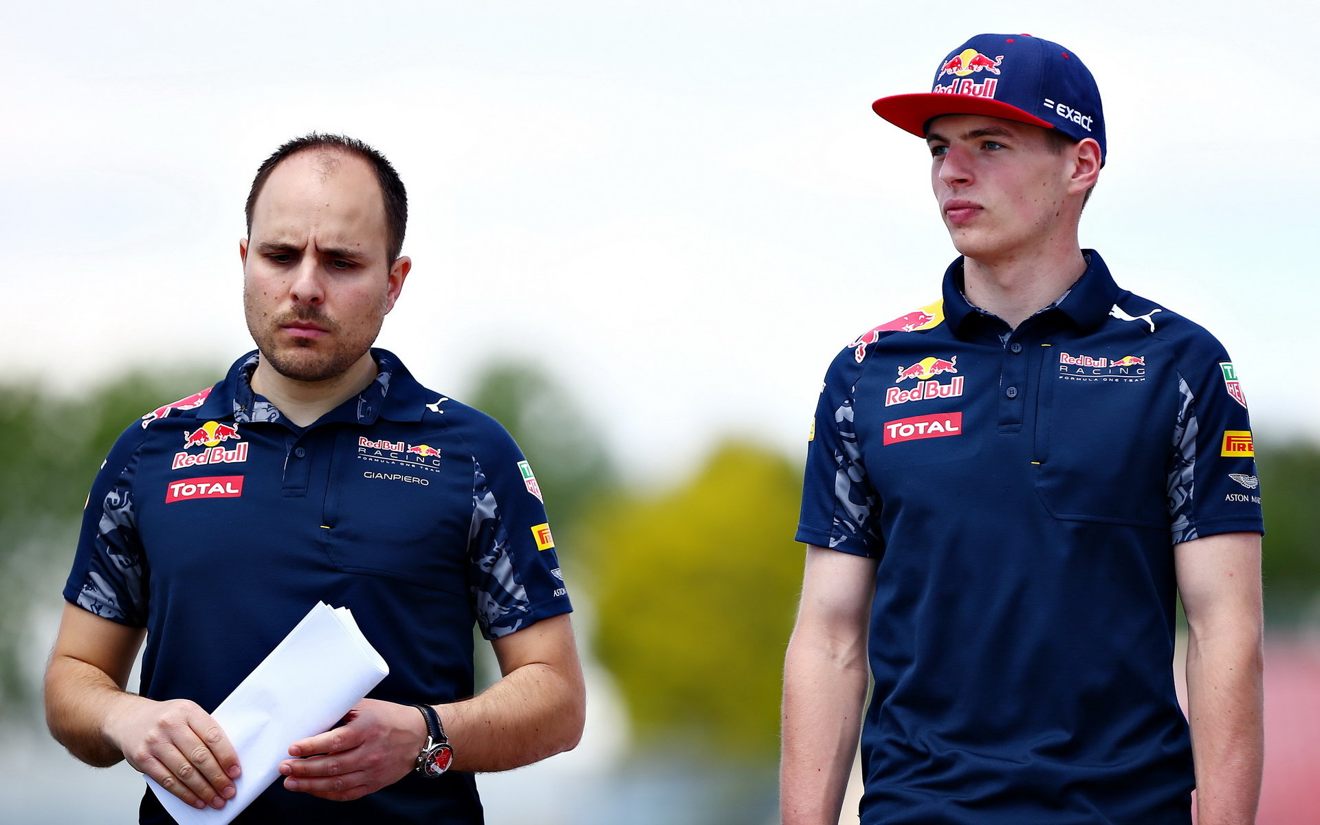 Gianpiero Lambiase a Max Verstappen v Barceloně