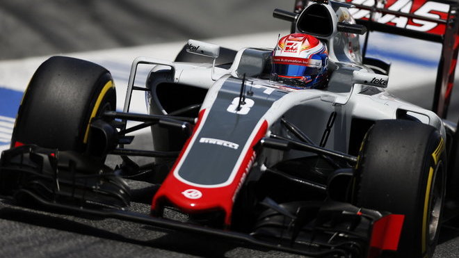 Romain Grosjean s Haasem VF-16