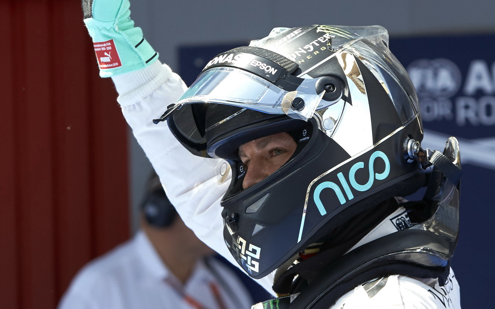 Nico Rosberg po kvalifikaci v Barceloně