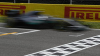 Nico Rosberg při kvalifikaci v Barceloně